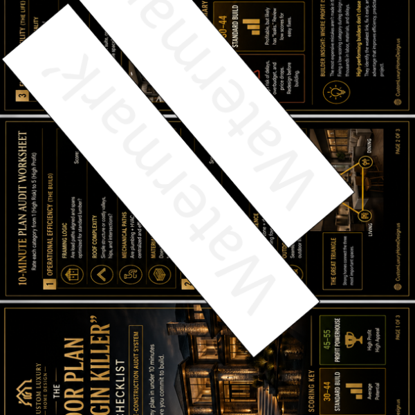 The Floor Plan “Margin Killer” Checklist